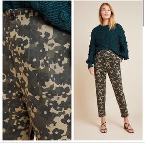 Anthropologie Women's Pants Floral Camo  Trousers Cropped medium  $140